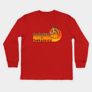 Playing turkey Kids Long Sleeve T-Shirt